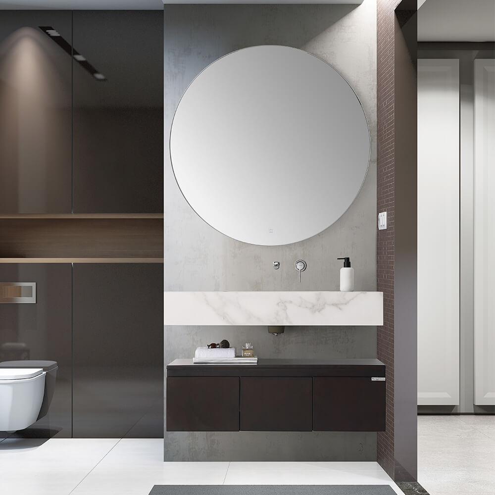 Luxury Sintered Stone Bathroom Vanity Cabinets